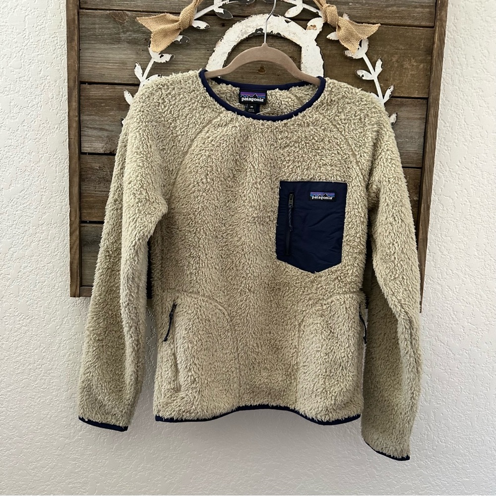 Patagonia Men's Los Gatos Crew Cream Fleece Sweater Pullover XS‎ NWT